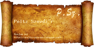 Peltz Szevér névjegykártya